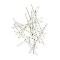 Cheungs Avalon Silver Abstract Décor Metal Wall Art