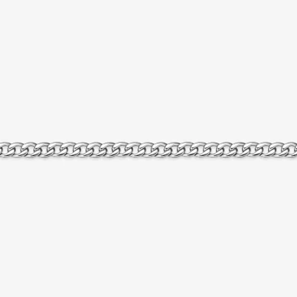 Mens Stainless Steel 7mm Curb Chain Necklace