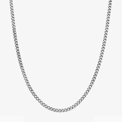 Mens Stainless Steel 4mm Foxtail Chain Necklace