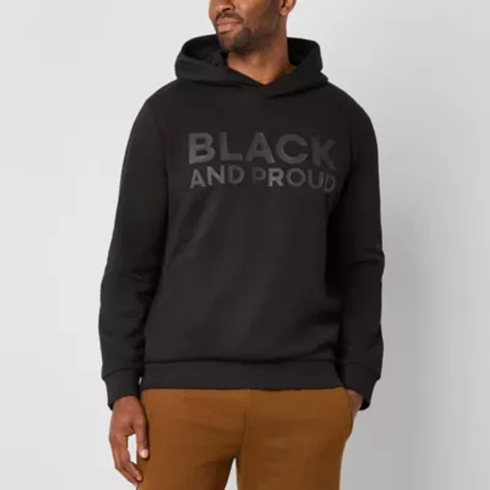 Hope & Wonder Black History Month Mens Long Sleeve 'Black and Proud' Hoodie