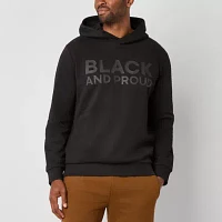 Hope & Wonder Black History Month Mens Long Sleeve 'Black and Proud' Hoodie