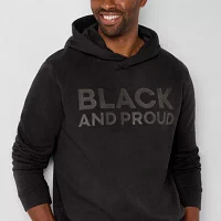 Hope & Wonder Black History Month Mens Long Sleeve 'Black and Proud' Hoodie