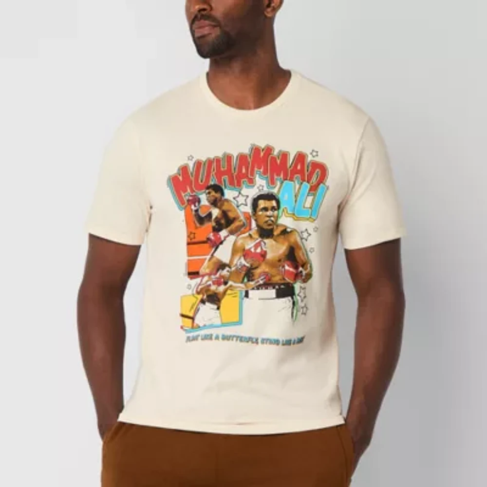 Hope & Wonder Black History Month Mens Short Sleeve 'Muhammad Ali' Graphic T-Shirt