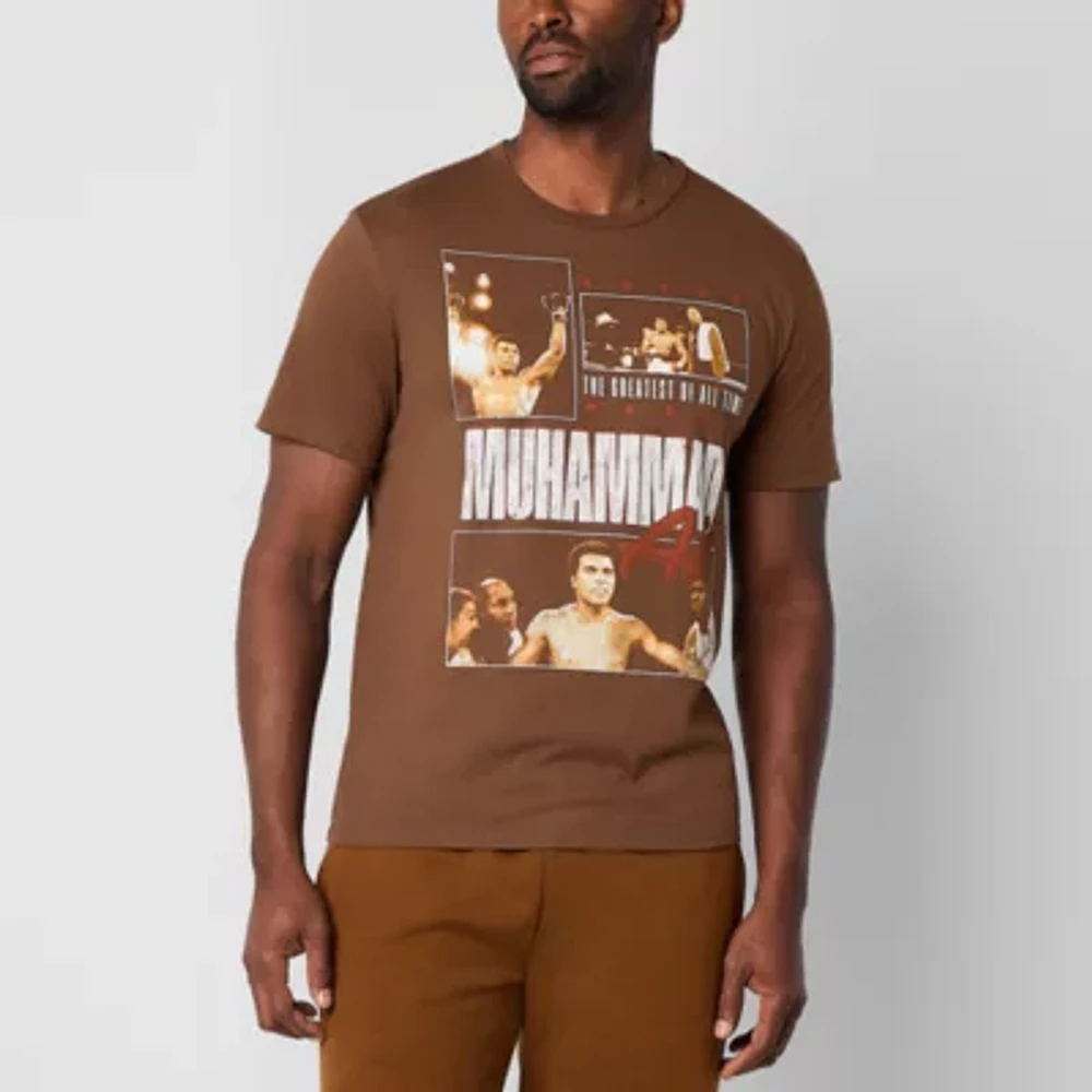 Hope & Wonder Black History Month Mens Short Sleeve 'Muhammad Ali' Graphic T-Shirt