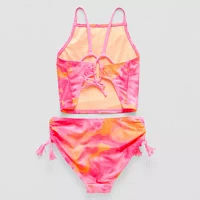 Thereabouts Little & Big Girls Tie Dye Tankini Set