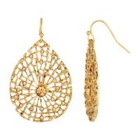 1928 Gold Tone Drop Earrings