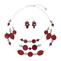 Mixit Silver Tone Jewelry Set