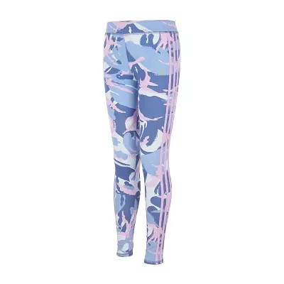 adidas Big Girls Mid Rise Full Length Leggings