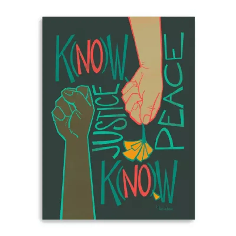 18X24 Know Justice Canvas Wall Art