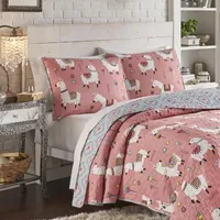 Vue Llama Drama Reversible Quilt Set