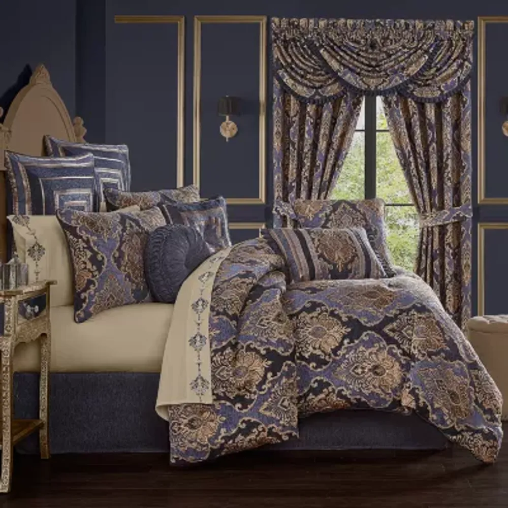 Five Queens Court Woodstock 4-pc. Damask + Scroll Extra Weight Comforter Set