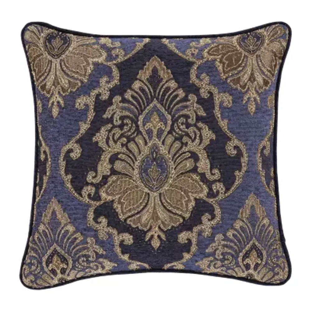 Five Queens Court Woodstock Square Throw Pillow