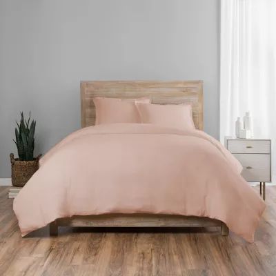 Vue Lark Solid 3pc Cotton Duvet Set