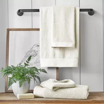 Linden Street Linen Border Bath Towel
