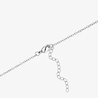 Sparkle Allure Womens Red Crystal 14K Gold Over Brass Pure Silver Over Brass Heart Pendant Necklaces