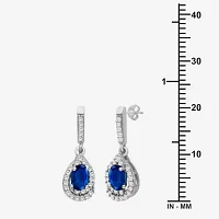 1/6 CT. T.W. Genuine Red Ruby 10K Gold Oval Drop Earrings