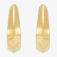 14K Gold 21.8mm Triangle Hoop Earrings