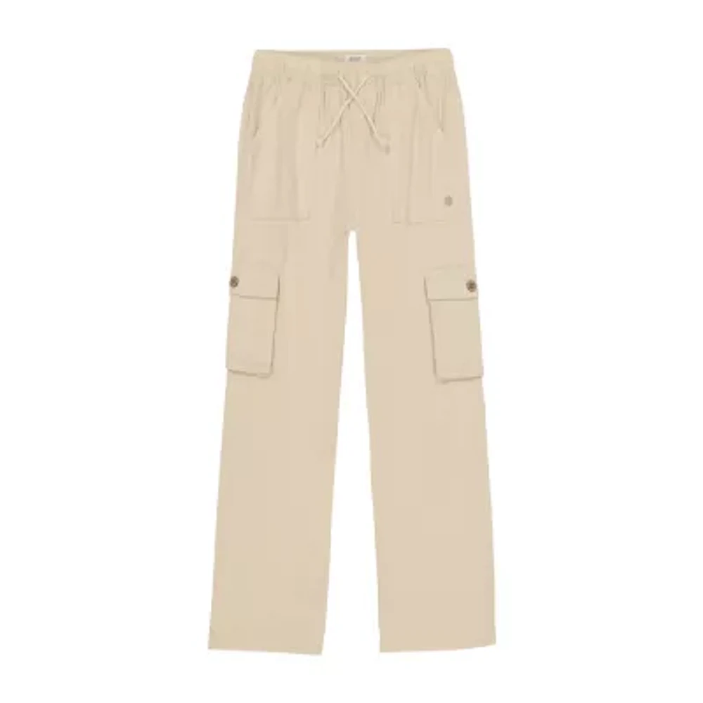 Roxy Big Girls Mid Rise Wide Leg Cargo Pant