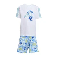 adidas Boys 2-pc. Lilo & Stitch Short Set