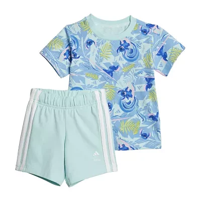 adidas Boys 2-pc. Lilo & Stitch Short Set