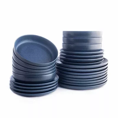 Stone + Lain Macchio 24-pc. Stoneware Dinnerware Set