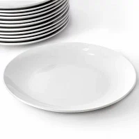 Elama Round Large 12-pc. Stoneware Dinner Plate