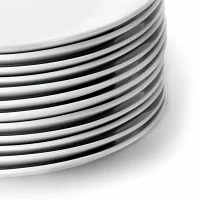 Elama Round Large 12-pc. Stoneware Dinner Plate