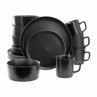 Elama Luxmatte 16-pc. Stoneware Dinnerware Set