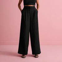 Bold Elements x Ally Brooke Womens Wide Leg Pleated Pant