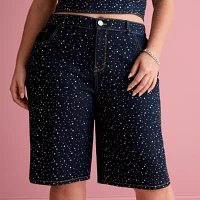 Bold Elements x Ally Brooke Womens-Plus Denim Short