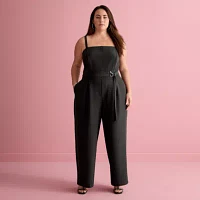 Bold Elements x Ally Brooke Sleeveless Womens-Plus Jumpsuit