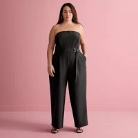 Bold Elements x Ally Brooke Sleeveless Womens-Plus Jumpsuit