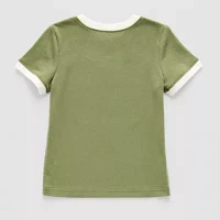 Okie Dokie Toddler & Little Boys Crew Neck Short Sleeve Graphic T-Shirt