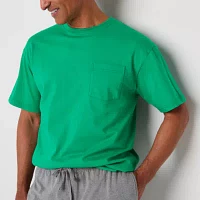 St. John's Bay Mens Short Sleeve Crew Neck Pajama Top