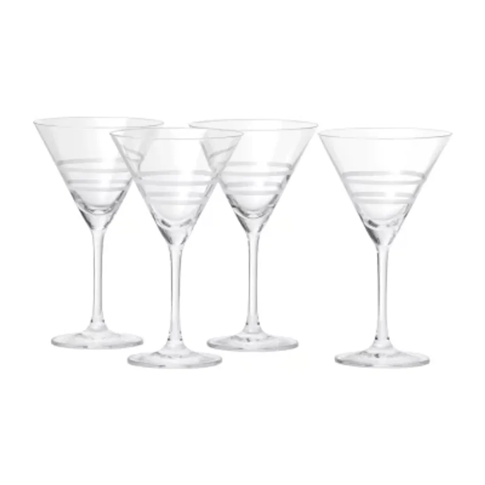 JoyJolt Set of (2) Cosmo Double-Wall Champagne Flute Glasses ,Clear