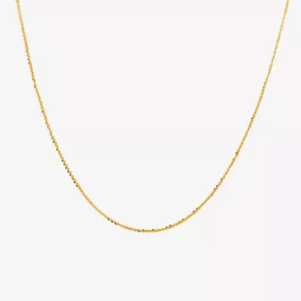Made in Italy 14K Gold 18 Inch Solid Fashion Chain Necklace