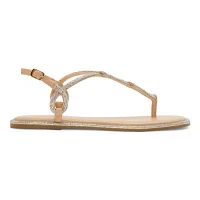 Mixit Womens Colette T-Strap Flat Sandals