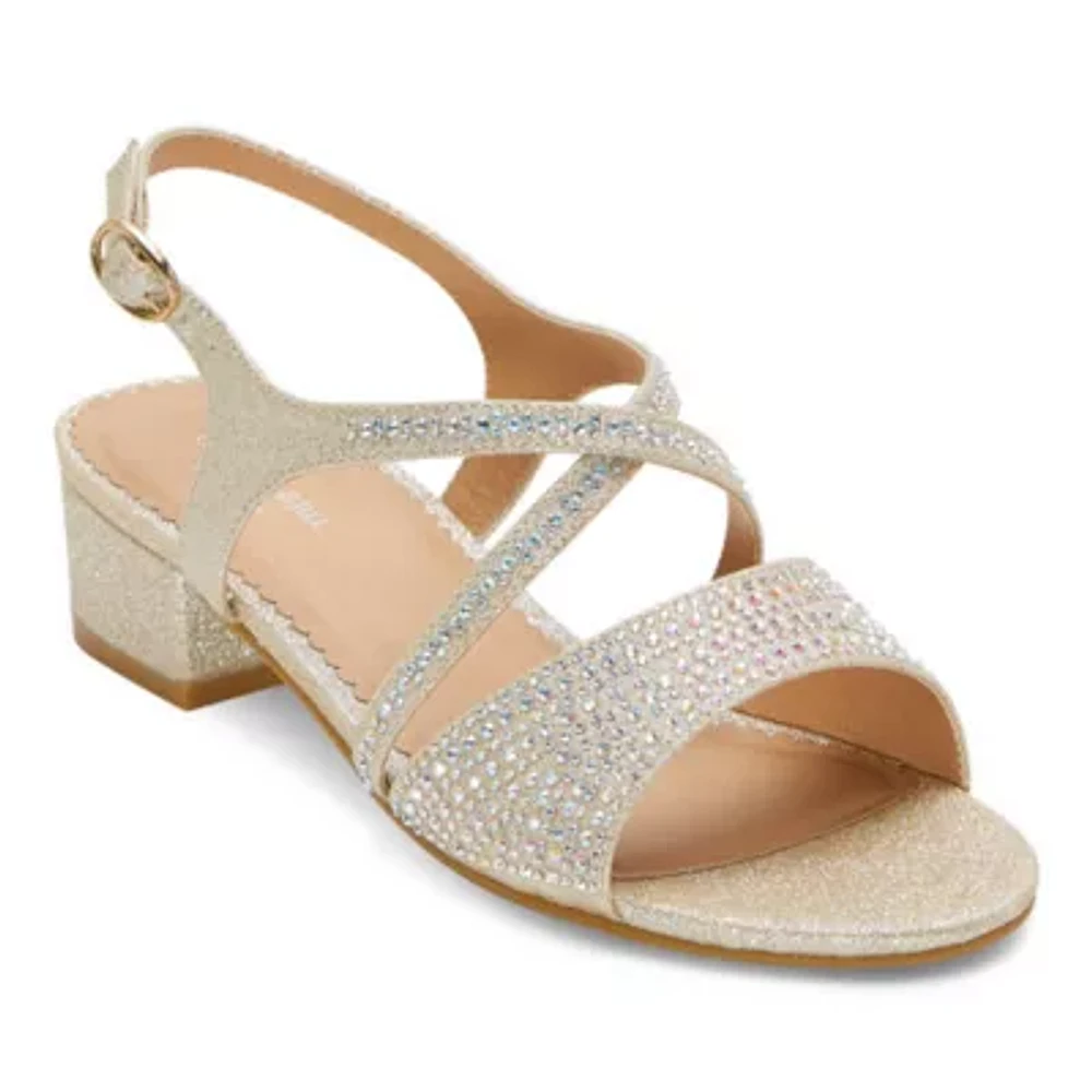 Christie & Jill Little Big  Girls Cj Leah Heeled Sandals