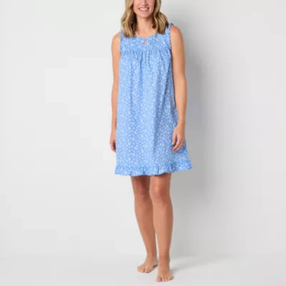 Adonna Womens Sleeveless Scoop Neck Nightgown
