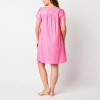 Adonna Womens Short Sleeve Scoop Neck Nightgown