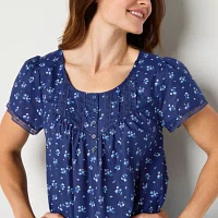 Adonna Womens Short Sleeve Scoop Neck Nightgown