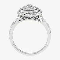 Womens 1/2 CT. T.W. Natural White Diamond 10K White Gold Round Engagement Ring