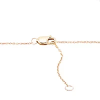 "Mom" Womens Diamond Accent Natural White Diamond 10K Gold Round Pendant Necklace