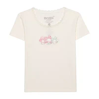 Little & Big Girls Crew Neck Short Sleeve Hello Kitty Graphic T-Shirt