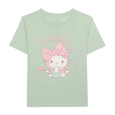 Little & Big Girls Crew Neck Short Sleeve Hello Kitty Graphic T-Shirt