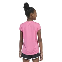 adidas Big Girls Crew Neck Short Sleeve Graphic T-Shirt