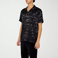 Forever 21 Mens Short Sleeve Abstract Button-Down Shirt