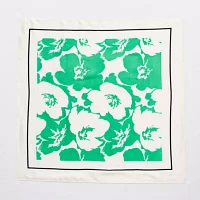 Mixit Small Satin Like 26in Floral Square Scarf