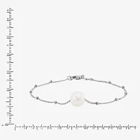 Sterling Silver 7.5 Inch Solid Bead Chain Bracelet