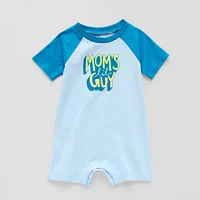 Okie Dokie Baby Boys Short Sleeve Romper